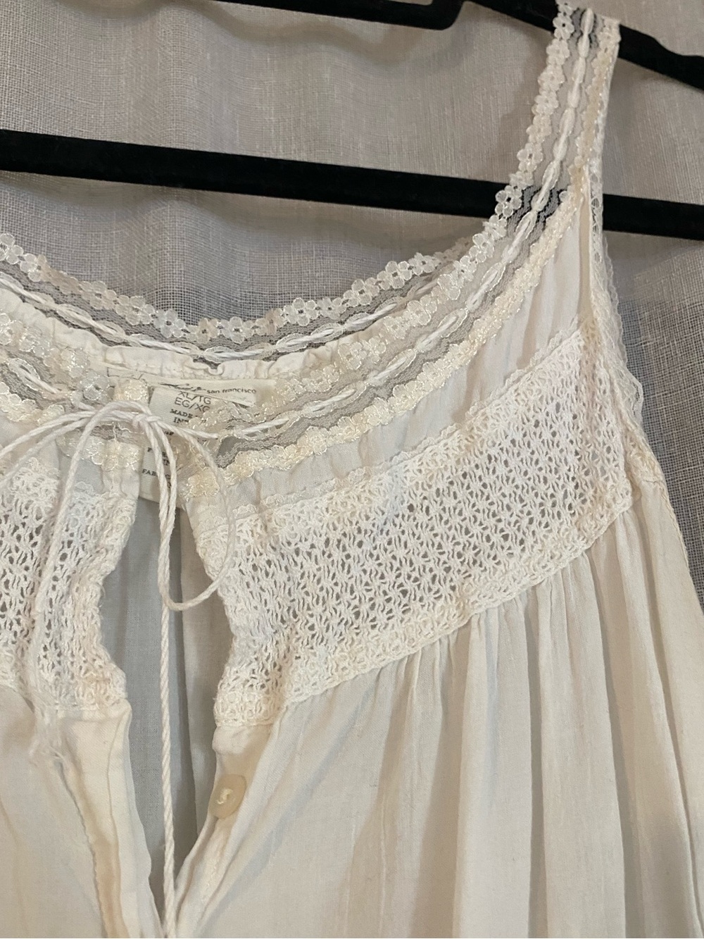 Cotton Levis Edwardian Style Dress - Picture 4 of 4